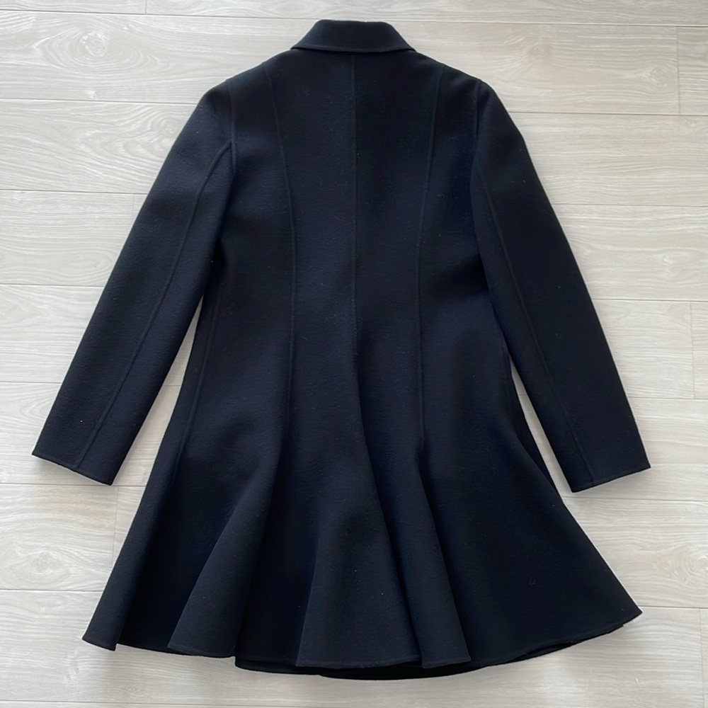 Valentino Black Wool/Cashmere Blend Swing Coat - Picture 7 of 12